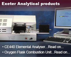 Exeter Analytical products